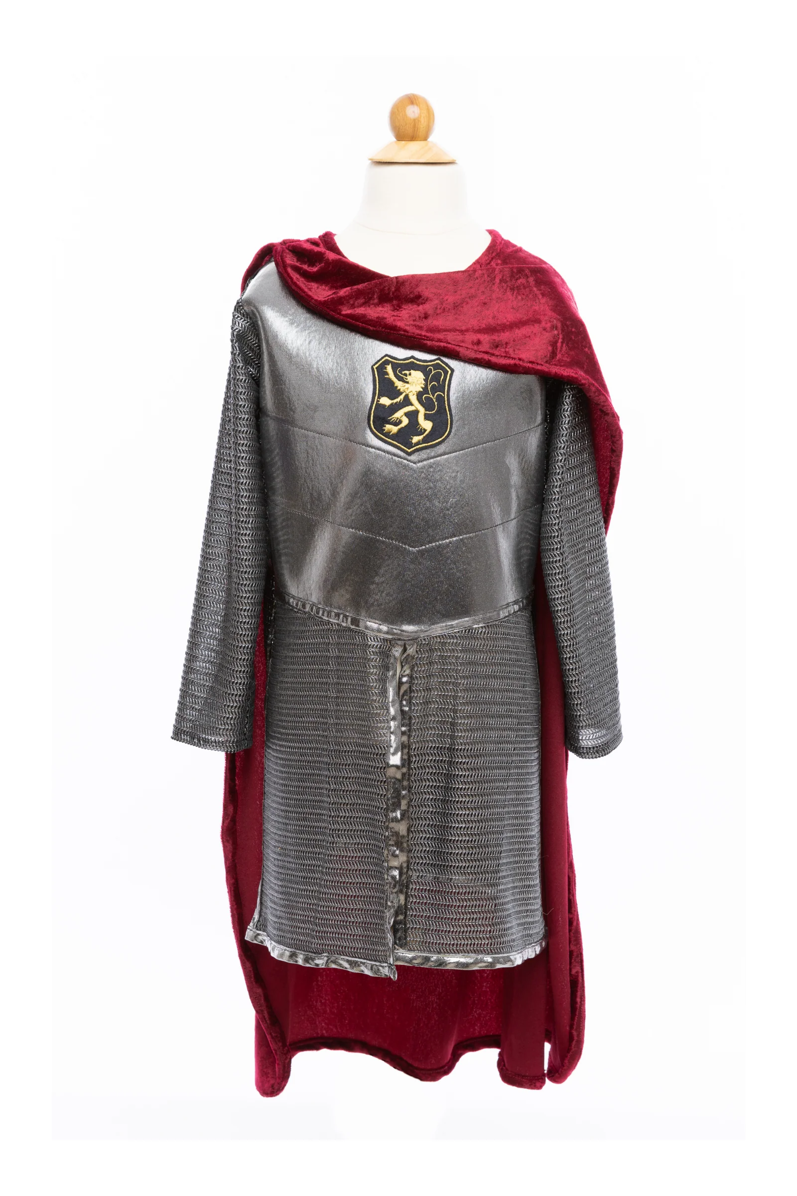Silver Knight Tunic with Cape - Image 4
