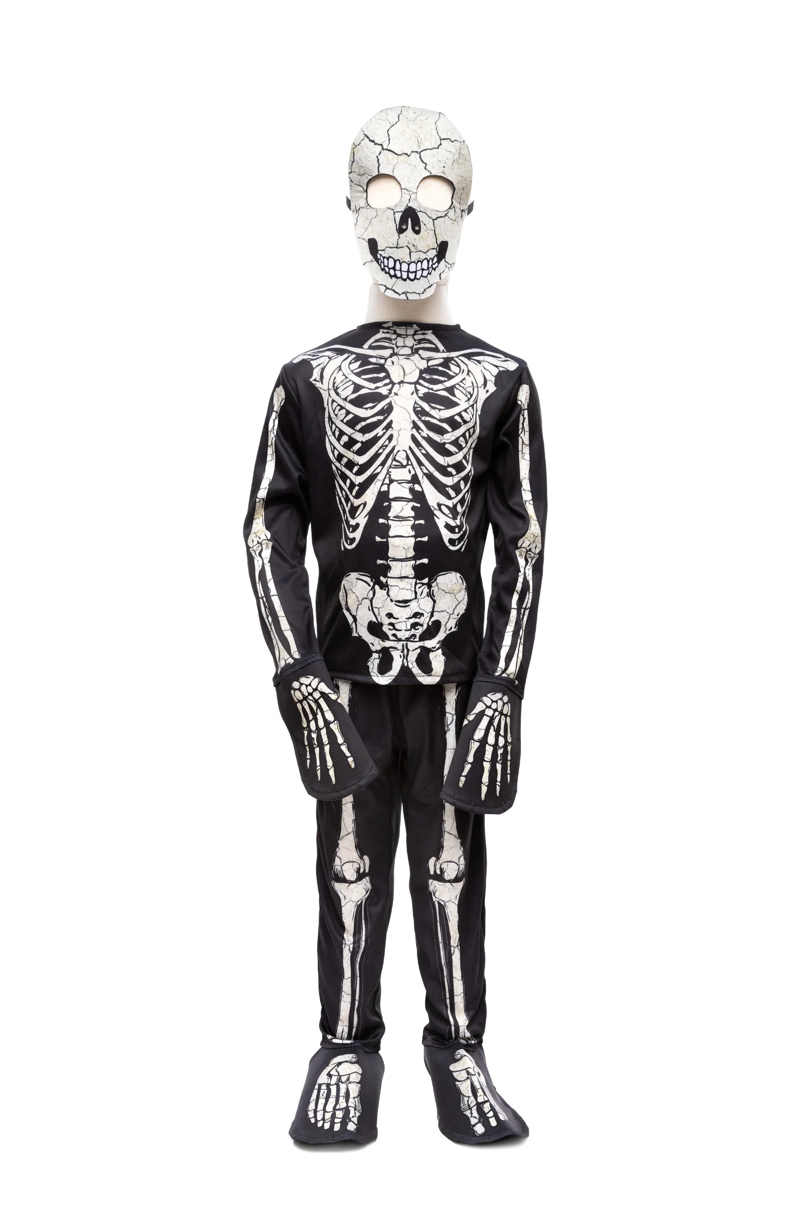 Glow in the Dark Skeleton Shirt, Pants & Mask - Image 5
