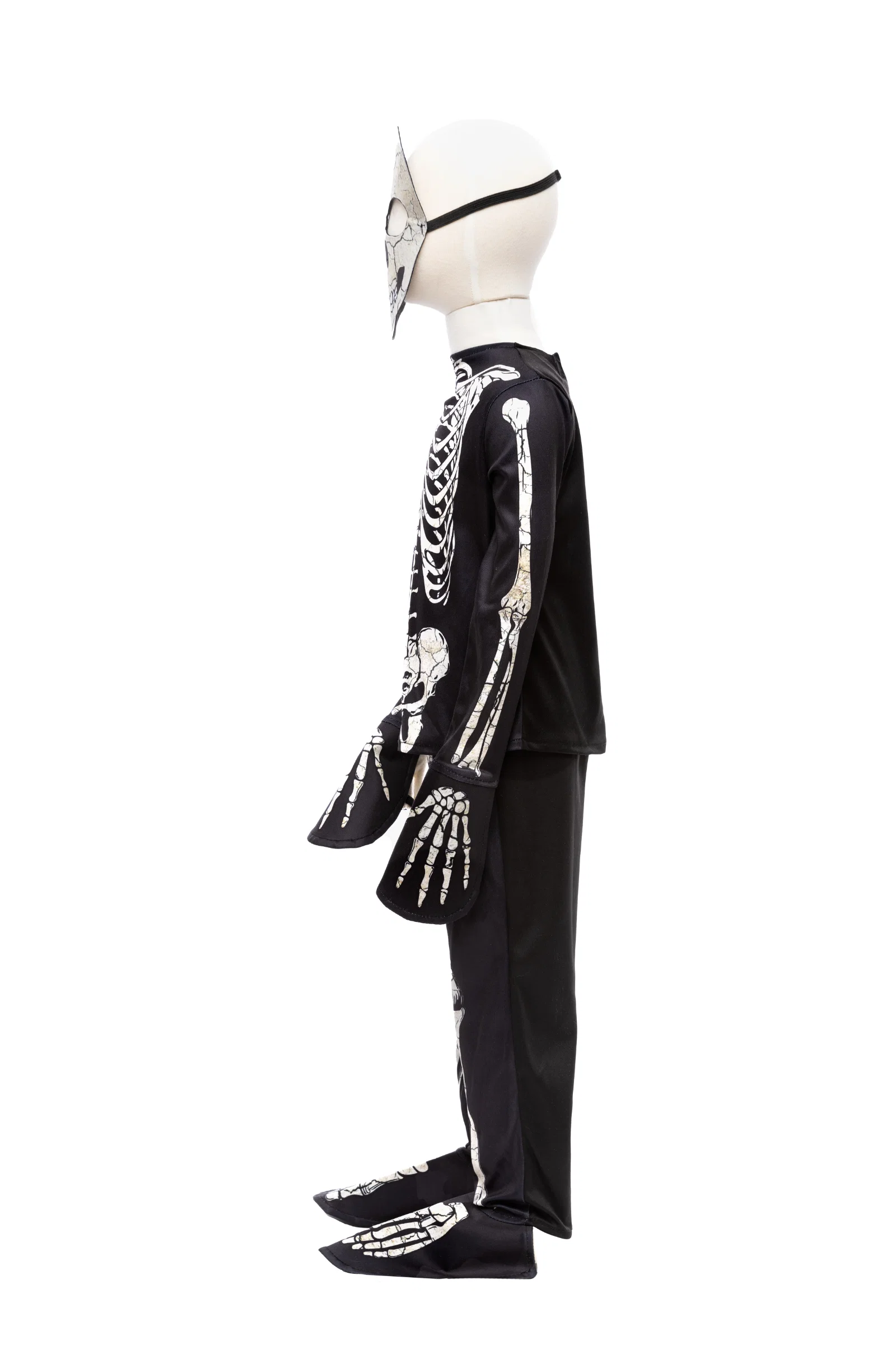 Glow in the Dark Skeleton Shirt, Pants & Mask - Image 6