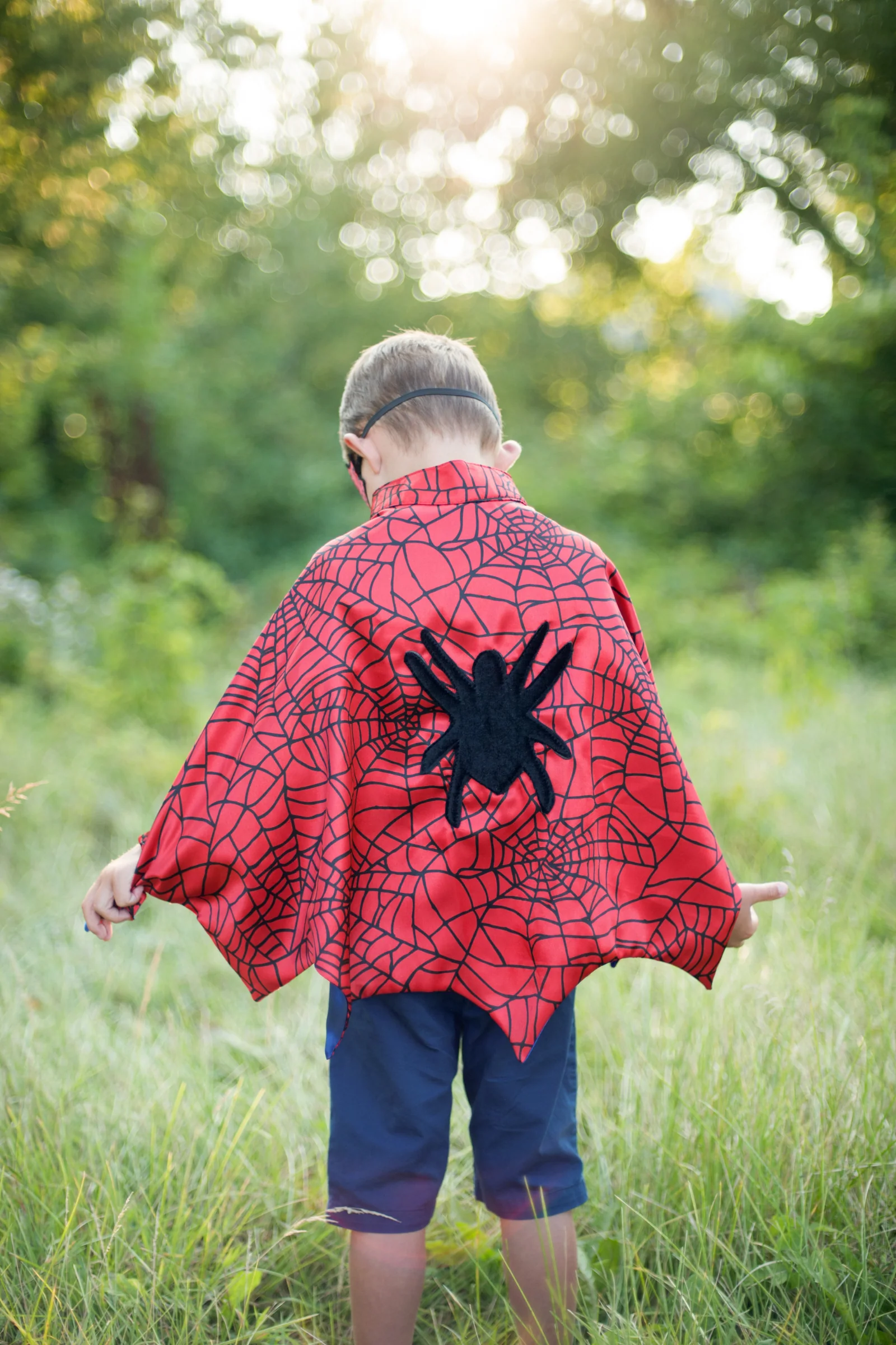 Spider Cape Set with Mask and Cuffs - Image 3