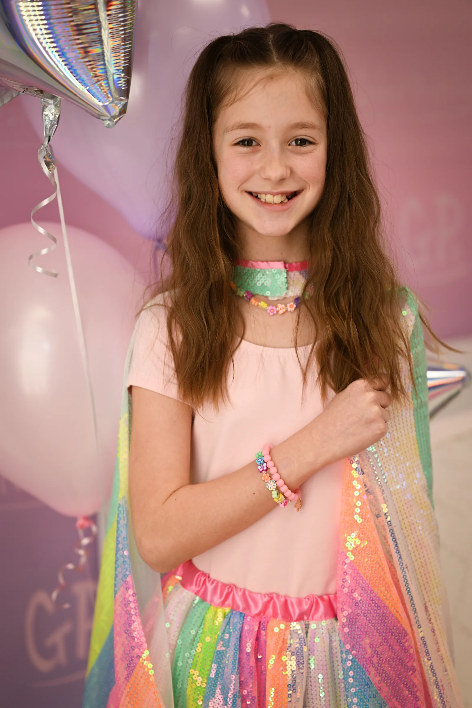 Stripy Sequins Cape - Image 2