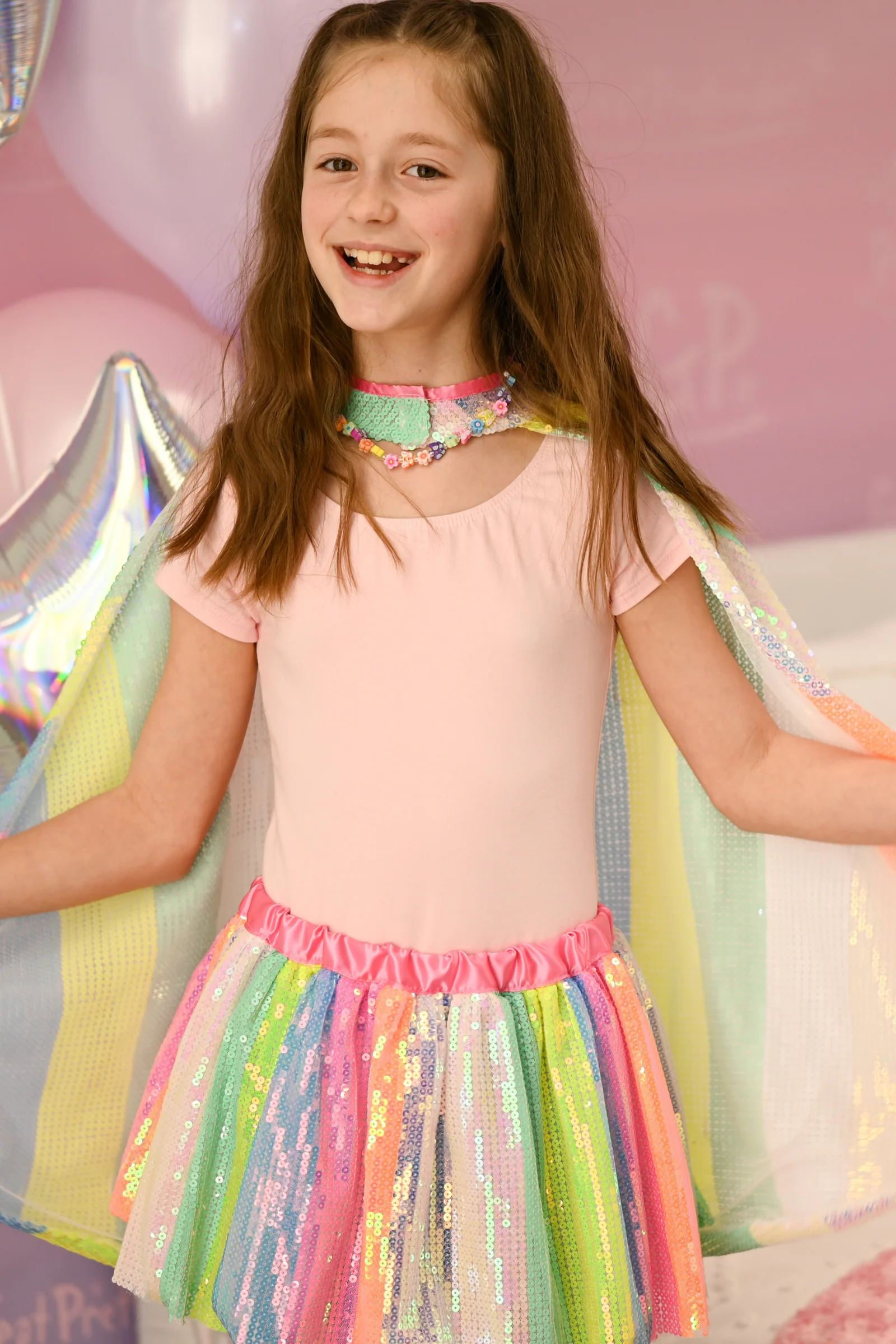 Stripy Sequins Cape - Image 3