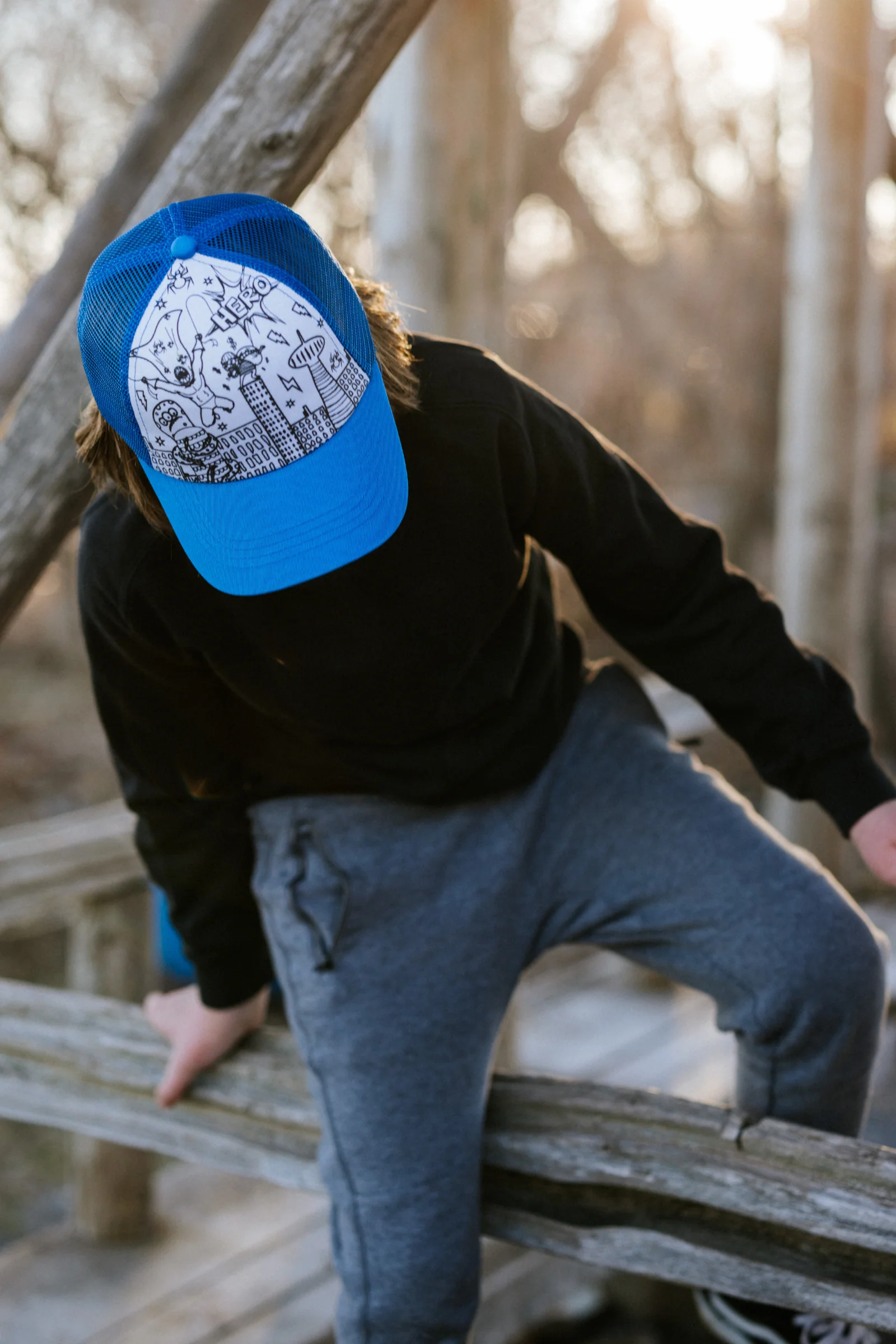 Superhero Colour-in Ball Cap - Image 5