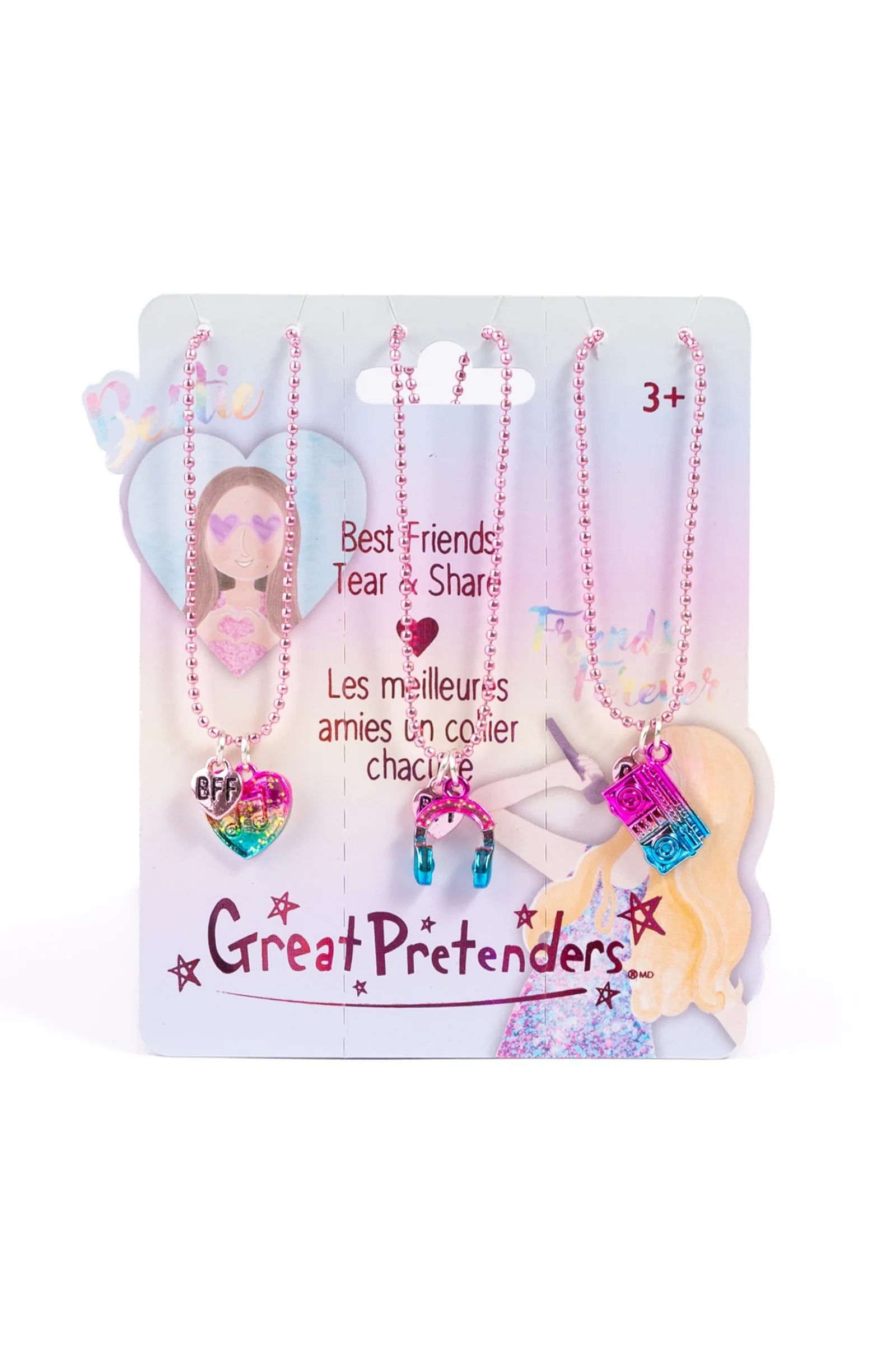 Taylor's Bestie Squad Tear & Share Necklaces, 3pc - Image 2