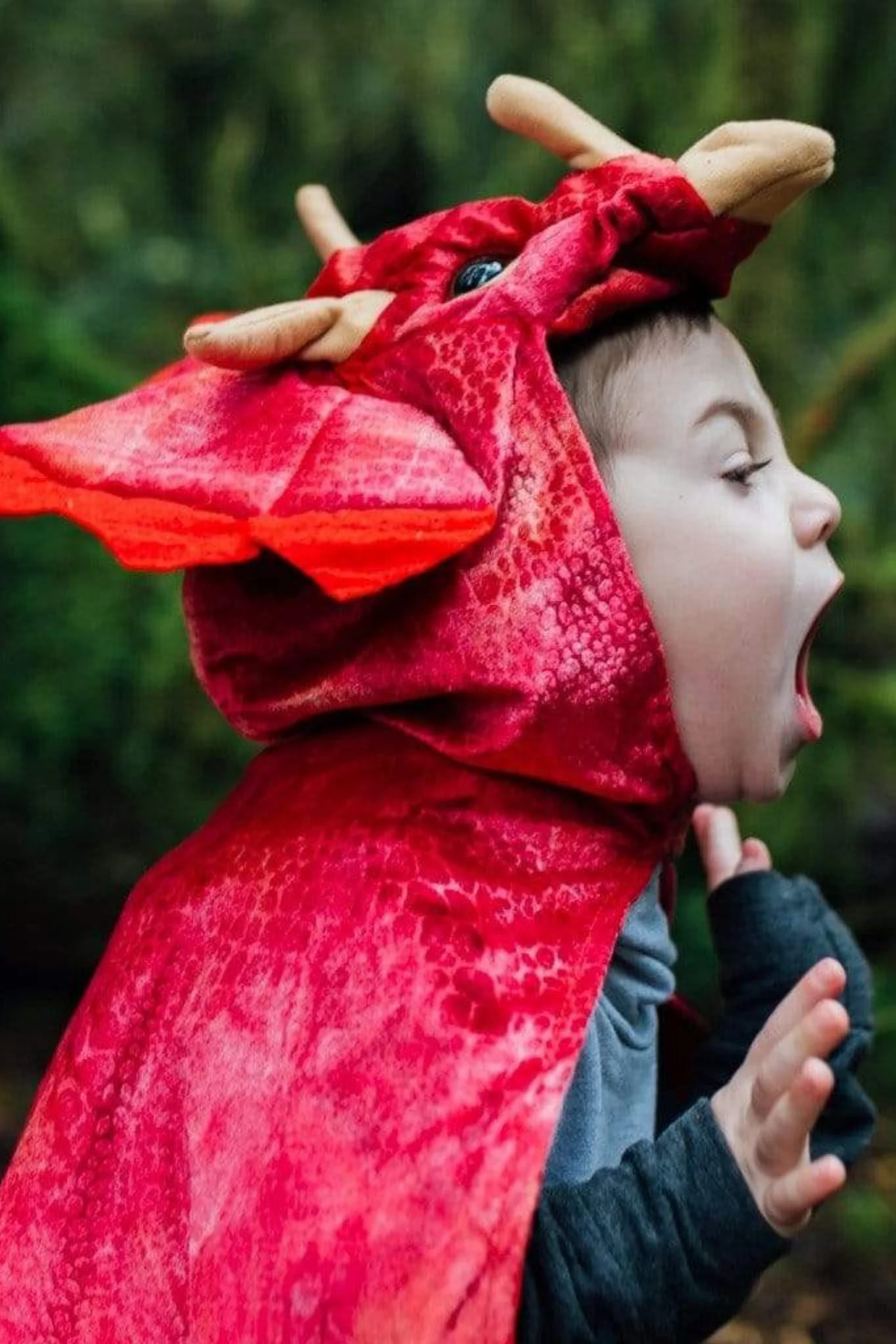 Triceratops Hooded Dinosaur Cape - Image 4