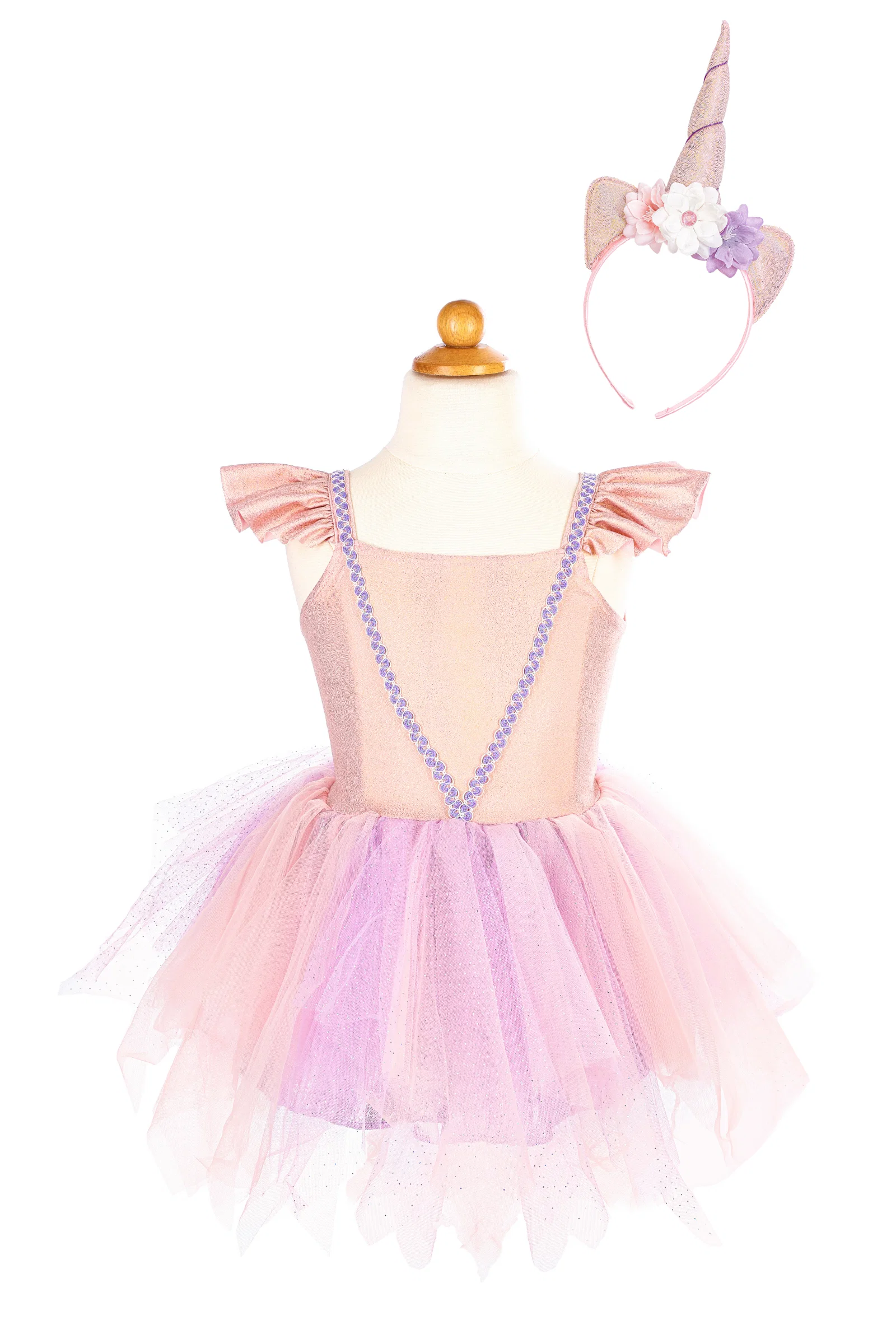 Pink Shimmer Unicorn Dress & Headband - Image 6