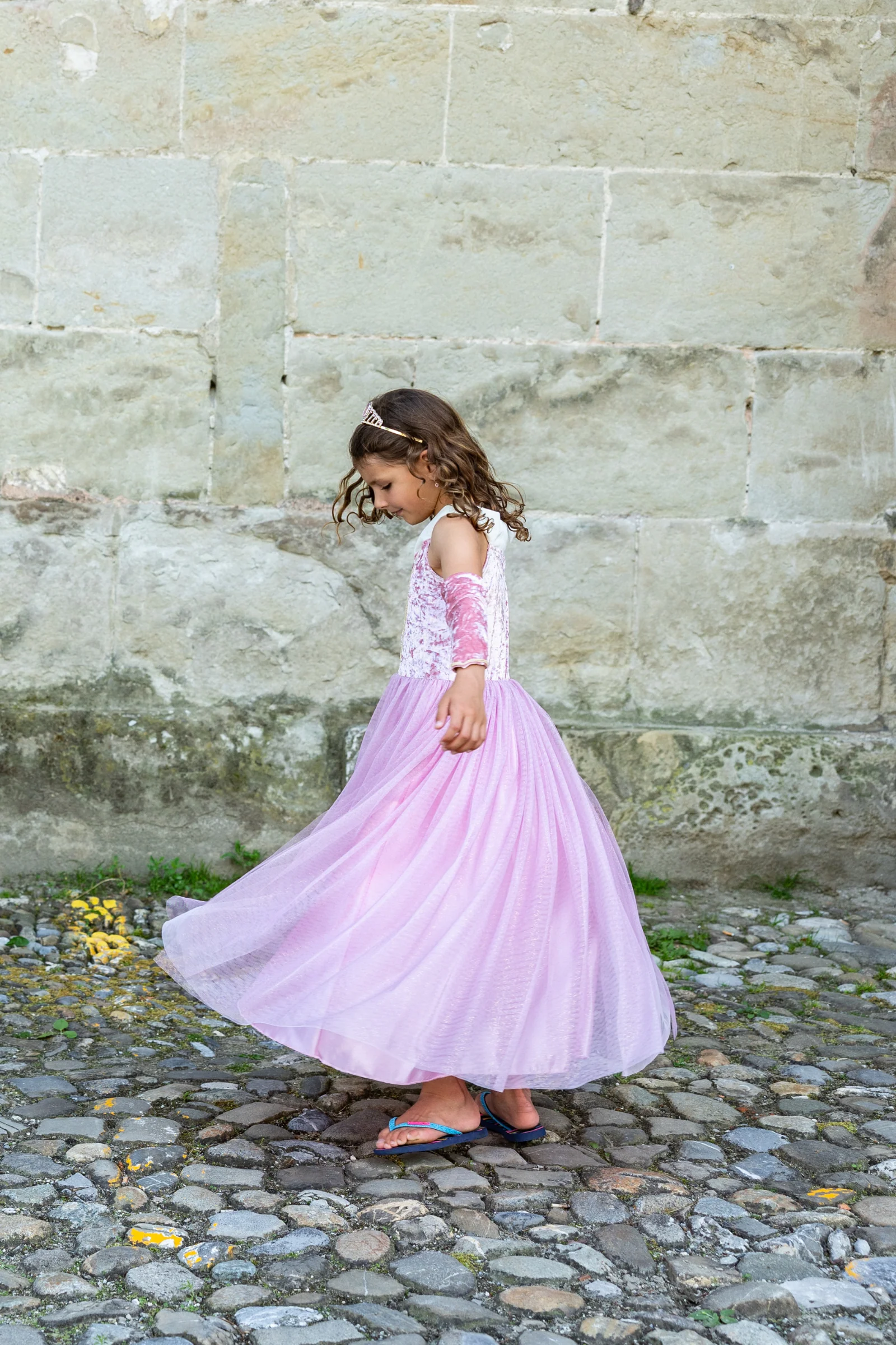 Velvety Soft Sleeping Sweetheart Princess Gown with Arm Warmers - Image 3