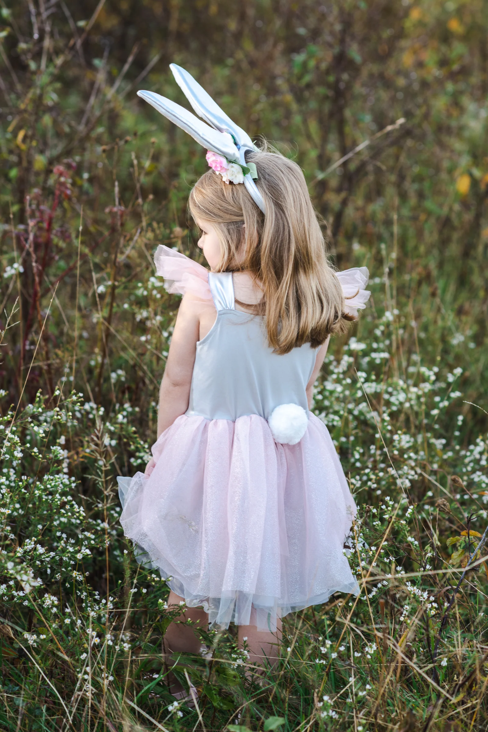 Woodland Bunny Dress & Headpiece - Image 4