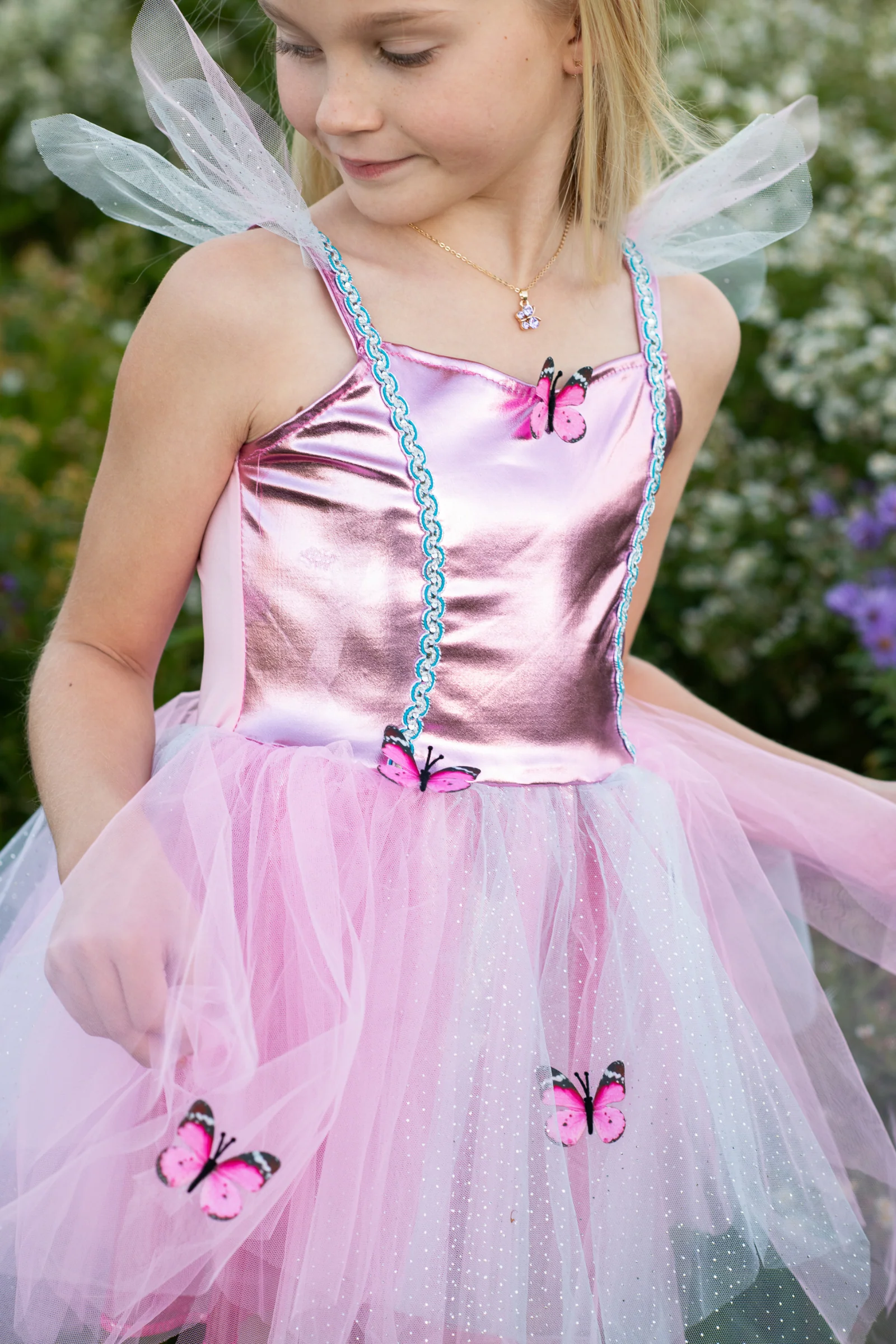 Woodland Butterfly Dress & Headpiece - Image 4