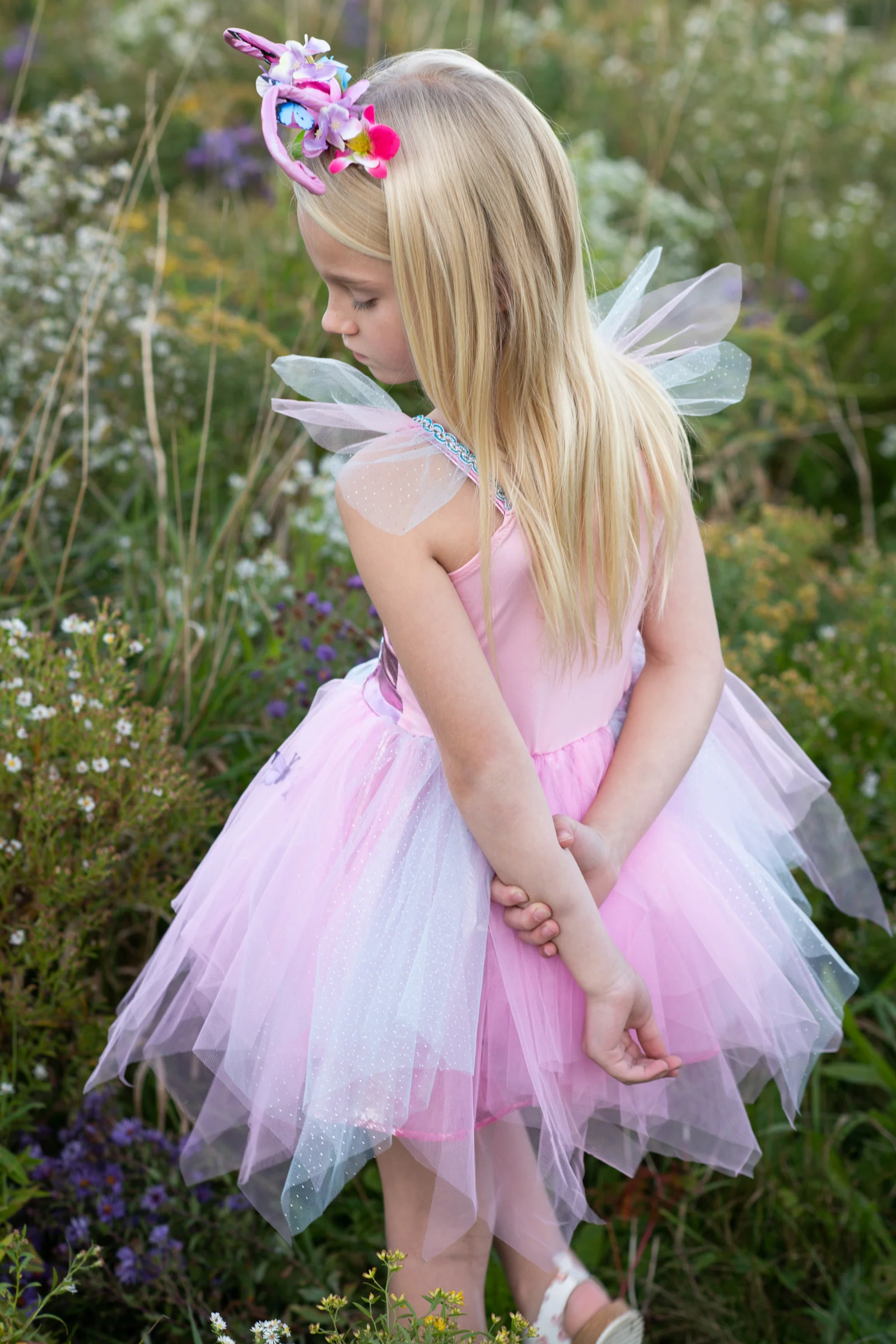 Woodland Butterfly Dress & Headpiece - Image 5