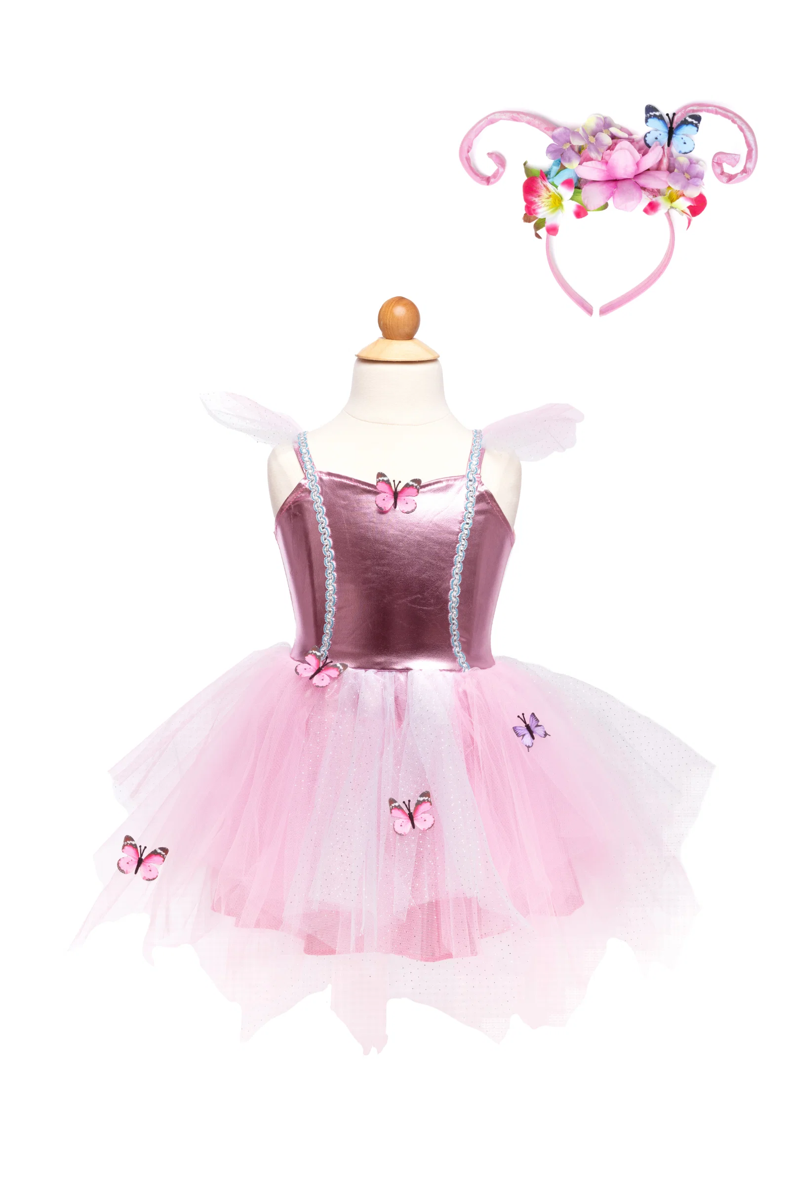 Woodland Butterfly Dress & Headpiece - Image 7