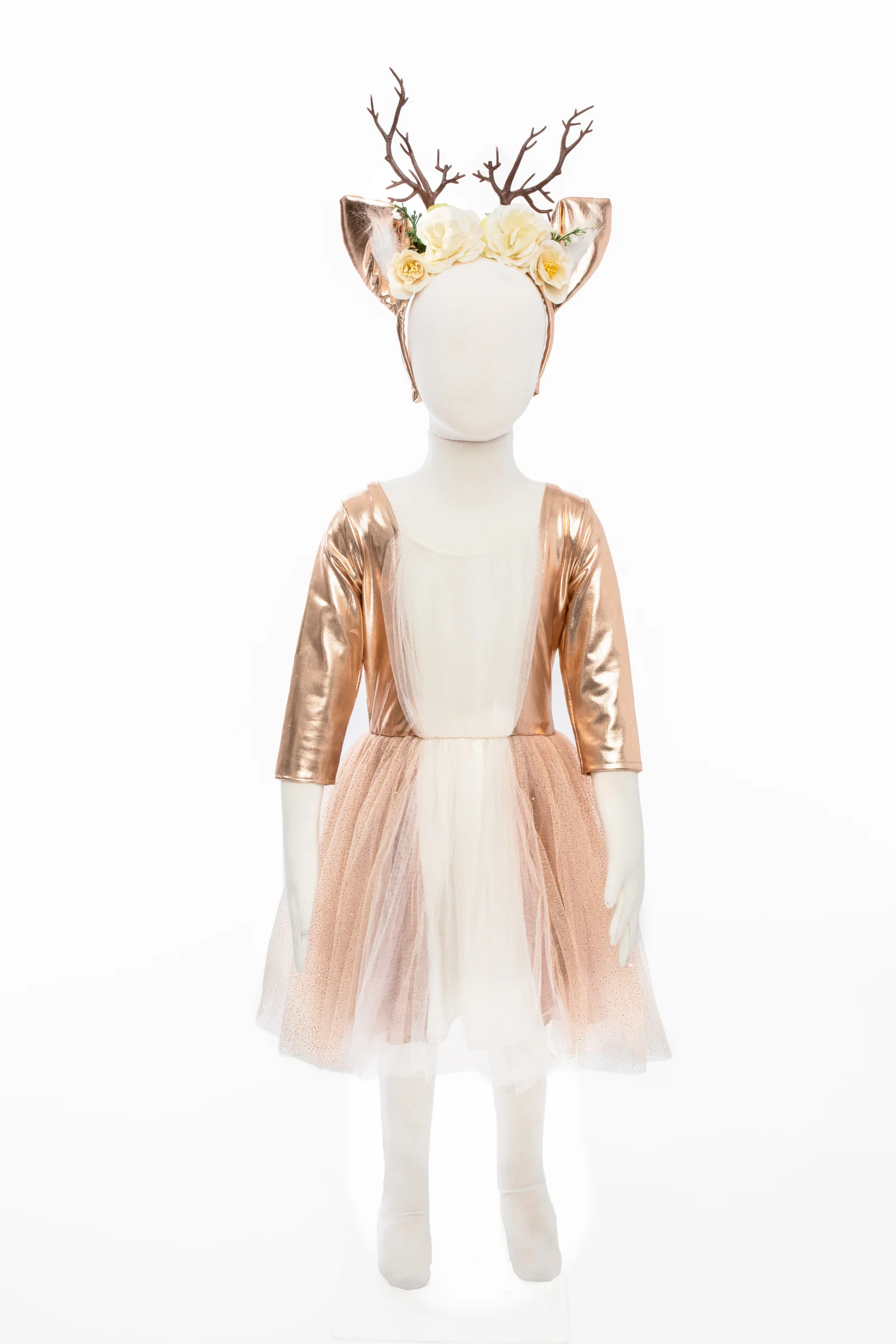 Woodland Deer Dress with Headpiece - Image 6