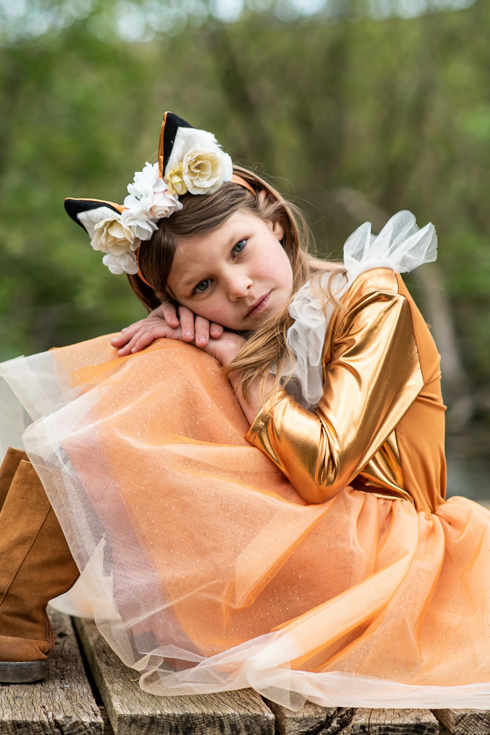 Woodland Fox Dress with Headpiece - Image 4