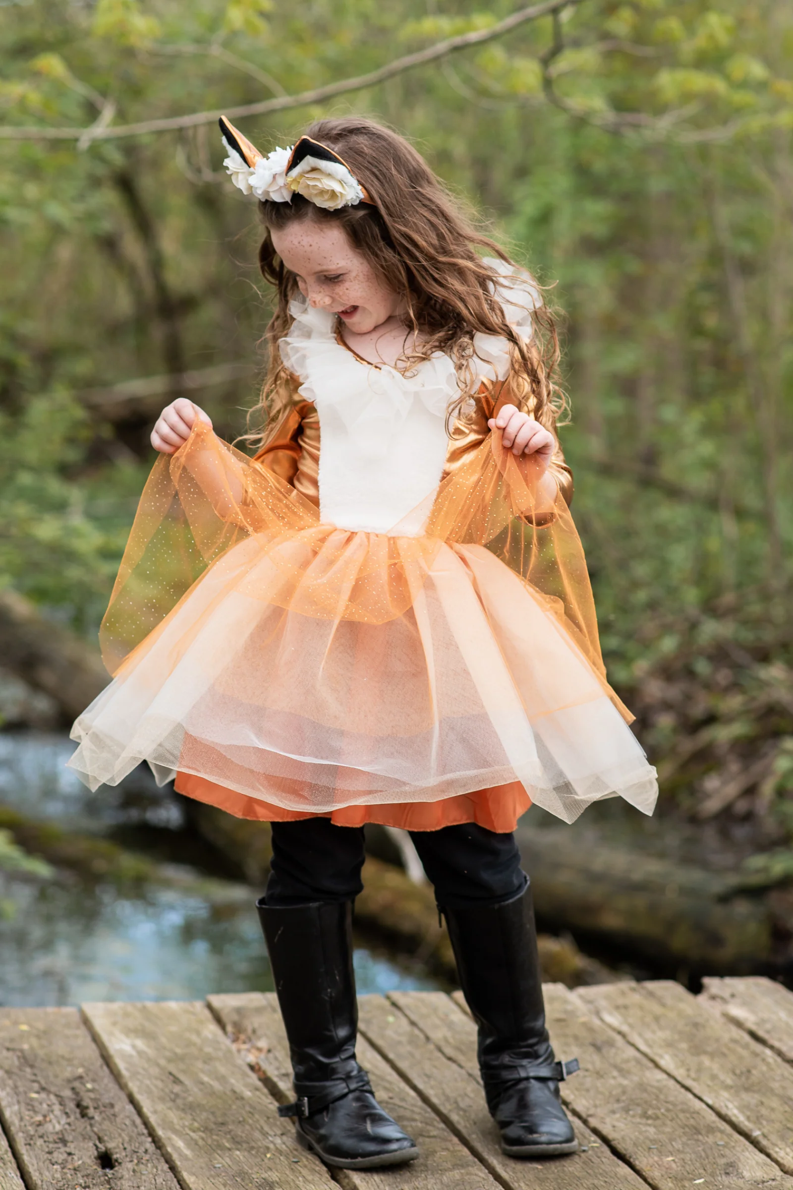 Woodland Fox Dress with Headpiece - Image 6